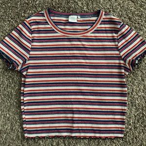 Ribbed Stripped Shirt